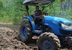 Bhabinkamtibmas Kefamenanu Utara Dukung Ketahanan Pangan Lewat Pengolahan Lahan Kering