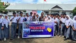 Satlantas Gowa Menyapa: Ajak Pelajar SMAN Barombong Sayangi Diri Lewat Tertib Berlalu Lintas