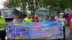 Puluhan Sopir Sragen Komitmen Jadi Pelopor Keselamatan di Operasi Zebra Candi 2025