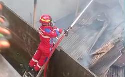 Kebakaran Hanguskan 8 Petak Rumah Semi Permanen di Jalan Adhyaksa Makassar