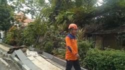 Pohon Tua Timpa Asrama Polisi di Lebak Saat Hujan Deras