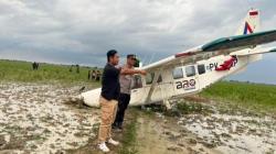 Alami Loss Power di Udara, GA28 Airplane Nyungsep di Area Persawahan Karawang