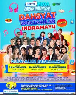 Dahsyat Spektakuler Indramayu Siap Guncang Alun-alun, Bertabur Bintang dan Gratis