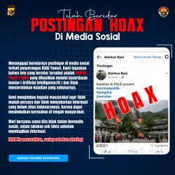 Geger Foto Pembakaran RSUD Yowari, Polres Jayapura: Hoaks Semua Rekayasa AI!