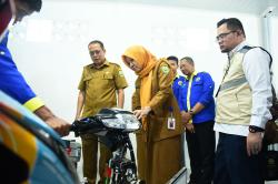 Potret Peresmian Bengkel Motor Listrik SMKN 2 Palembang