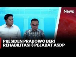 3 Mantan Pejabat ASDP Direhabilitasi Presiden Prabowo, KPK Tunggu Surat Resmi Pembebasan