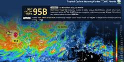 Bibit Siklon 95B Menguat, Ancaman Cuaca Ekstrem Masih Mengintai Sumut-Aceh