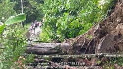 Pohon Besar Roboh Tutup Jalan Simpang Muko-Muko–Tanjung Sani, Satu Rumah Terdampak di Agam