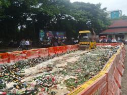 Aparat Musnahkan Hampir 14 Ribu Botol Miras Sitaan, 5 Pengusaha Sudah Diproses Hukum