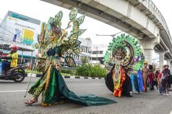 Potret Karnaval Budaya Pelajar SMK di Sumsel