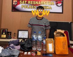 Polres Mimika Ungkap Pengiriman Sabu ke Puncak Jaya Melalui Kargo Bandara Moses Kilangin
