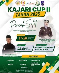 Kajari Cup 2025, Ajang Pembinaan Atlet Pencak Silat di Kabupaten Bengkulu Utara