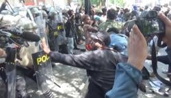 Unjuk Rasa Mahasiswa Papua di Kota Makassar Sempat Diwarnai Kericuhan