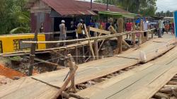 Polda Sumut Bangun Jembatan Darurat, Akses Vital Tapteng-Sidempuan Pulih Cepat