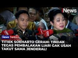 Titiek Soeharto Minta Pemerintah Tindak Tegas Pelaku Pembalakan Liar Pemicu Banjir Sumatera