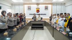 Enam Agama Bersatu di Polres Karawang, Doakan Keselamatan Polri dan Korban Bencana