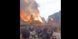 Breaking News: Total 26 Rumah Adat Terbakar, Kampung Yaruwora Luluh Lantak