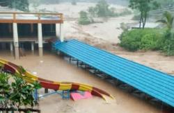 Sungai Cibitung Meluap! Banjir Bandang Datang, Terjang Kawasan Wisata dan Area Persawahan