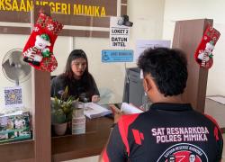 Polres Mimika Serahkan Berkas Tahap I Kasus Narkotika Tersangka GD ke Kejaksaan Negeri Mimika