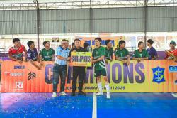 Hasil Liga Futsal Surabaya 2025: Squadra Angkat Trofi, Espirito Amankan Peringkat Ketiga