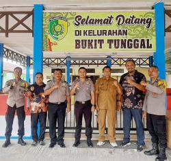 Polsek Pahandut Gelar Silaturahmi dan Koordinasi Kamtibmas di Kelurahan Bukit Tunggal Palangka Raya