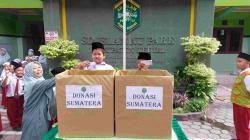 Ratusan Siswa SD NU Pare Galang Donasi untuk Korban Bencana Sumatera, Belajar Tanamkan Rasa Peduli S