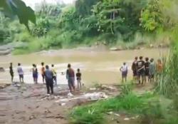 Seorang Pelajar SMP Hanyut di Sungai Cisanggarung, Tim Gabungan Lakukan Pencarian