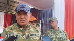 Menhan Sjafrie Sjamsoeddin Ingatkan Prajurit Soal Keamanan saat Datangi Batalyon YTP 846 di Muratara