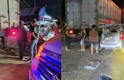 Diduga Sopir Mengantuk, Truk Tronton Tabrak Empat Kendaraan di Balen Bojonegoro