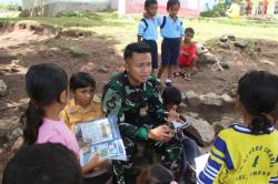 Sasar Anak Sekolah, Program Alap Alap Smart Car Digelar TNI Perbatasan