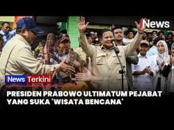 Prabowo Tegur Pejabat yang Datang ke Lokasi Bencana Hanya untuk Foto-foto
