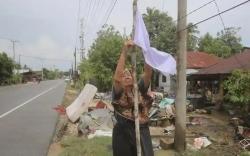 Viral! Warga Aceh Kibarkan Bendera Putih Isyaratkan Minta Bantuan Asing Atasi Banjir