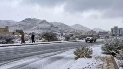 Subhanallah! Arab Saudi Diguyur Hujan Salju, Suhu Udara di Bawah 0 Derajat Celsius