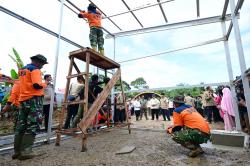 Presiden Bangun 100 Unit Huntara Bagi Warga Terdampak Bencana Banjir dan Longsor di Kabupaten Agam