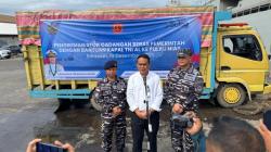 Kapal Perang Angkut 320 Ton Beras ke Nias Guna Stabilisasi Pangan Pascabencana