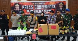 Jaga Kondusifitas Jelang Pergantian Tahun, Polisi Musnahkan Miras dan Narkoba