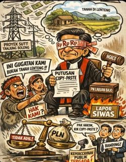 Miris, Dana Ganti Rugi SUTT Diputus dengan Perkara Lain, PN Labuan Bajo Tuai Kritik Keras