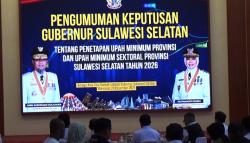 Resmi! UMP Sulsel 2026 Jadi Rp 3.921.088, Naik 7,21 Persen