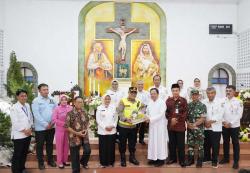 Ibadah Natal Khidmat, Forkopimda Kebumen Berkeliling ke Gereja
