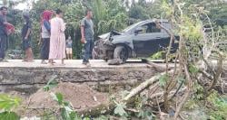 Motor Terpental 20 Meter, Warga Malingping Ditabrak Mobil saat Perbaiki Kendaraan