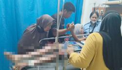 Kesetrum Tegangan Tinggi, Pekerja Bangunan SPPG 02 Bungoro Pangkep Luka Bakar 75 Persen