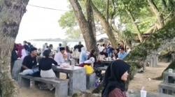 Pantai Carita Pandeglang Kembali Ramai, Wisata Ala Bali Jadi Daya Tarik
