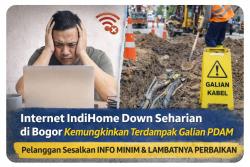 Sehari Tanpa Internet: Layanan IndiHome di Bogor Dikeluhkan Pelanggan