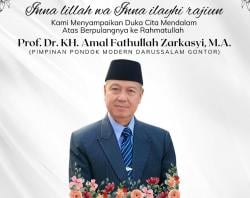 Gubernur Jatim Berduka, Pimpinan Pondok Modern Gontor KH Amal Fathullah Zarkasyi Wafat