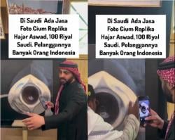 Viral! Warga Negara Indonesia Antre Berfoto di Replika Hajar Aswad, Ini Klarifikasinya