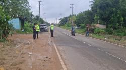 Polisi Olah TKP Kecelakaan Muat di Bangka Barat