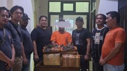 Aksi Kejar-kejaran di Kotapinang, Polisi Lumpuhkan Pembawa 26 Kg Ganja