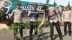 Kapolres Garut Bagikan 500 Bibit Kopi, Ajak Warga Cegah Longsor dan Banjir
