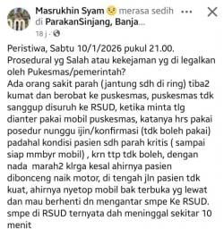 Pasien Ditolak Gunakan Ambulans Berakhir Meninggal, Begini Kisahnya 