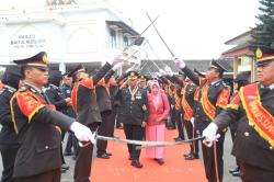 30 Personel Polres Semarang Purnabakti, Jalani Prosesi Pedang Pora